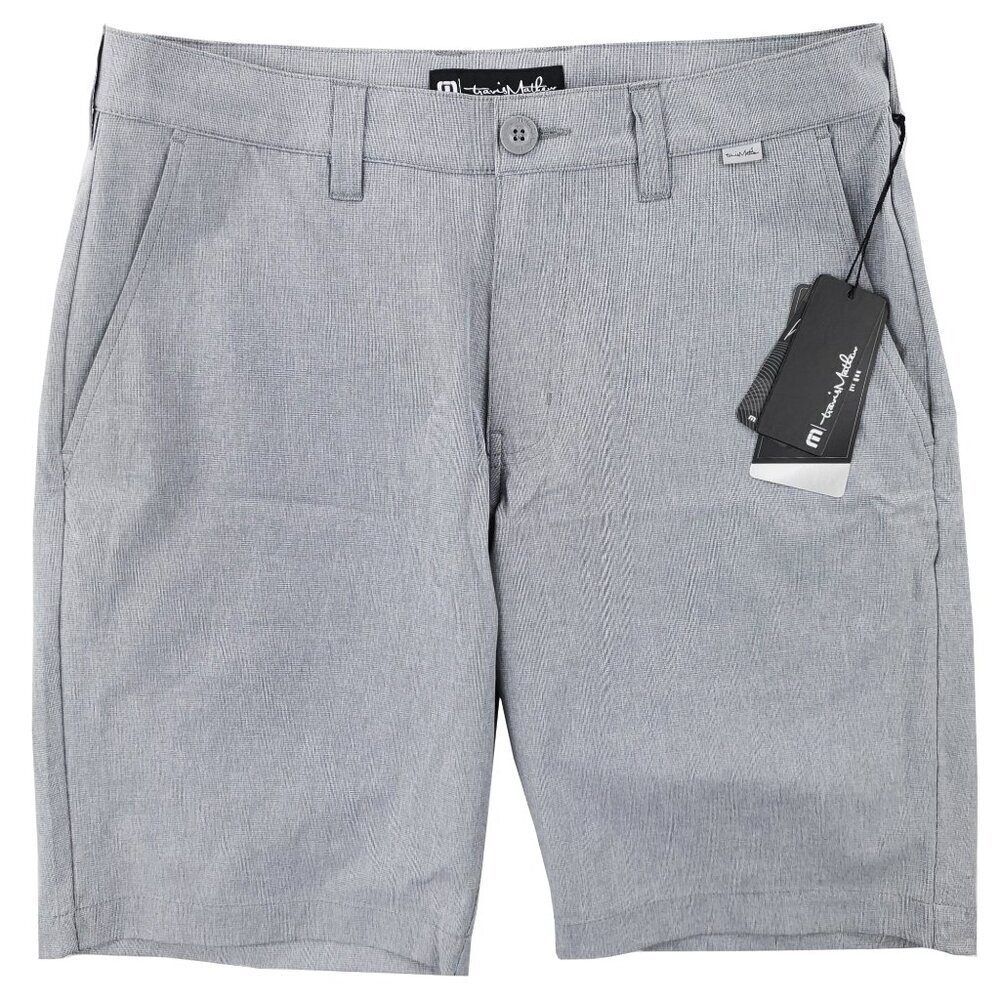 Travis Mathew Shorts Beck Stretch Wrinkle Resistant Flat Front "30" Real 32 NWT
